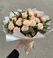 Букет Кремовые розы Латте в Ново-Щедринской